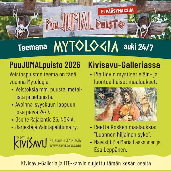PuuJUMALpuisto 2026. PuuJUMALpuisto 2026.