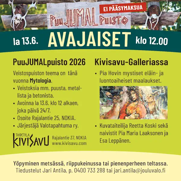PuuJUMALpuisto 2026. PuuJUMALpuisto 2026.