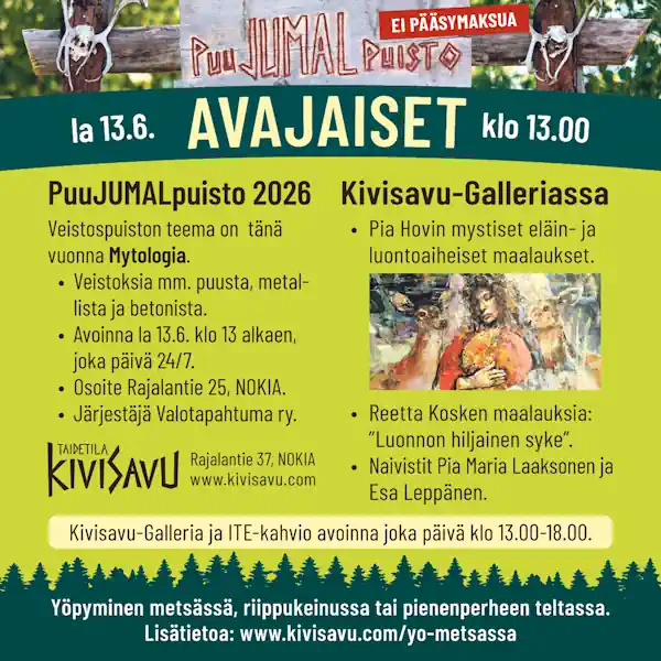 PuuJUMALpuisto 2026. PuuJUMALpuisto 2026.