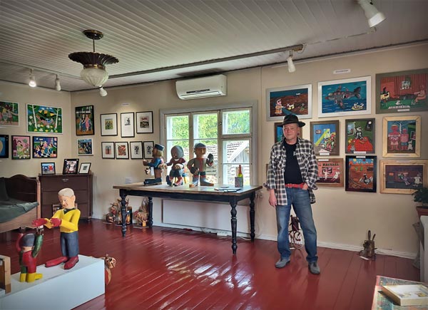 Naivistit Pinsiössä 2025 -taidenäyttely Kivisavun Galleriassa